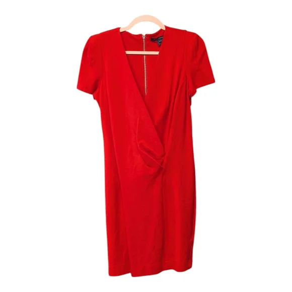 NWT French Connection Vibrant Red Dress - Picture 6 of 10
